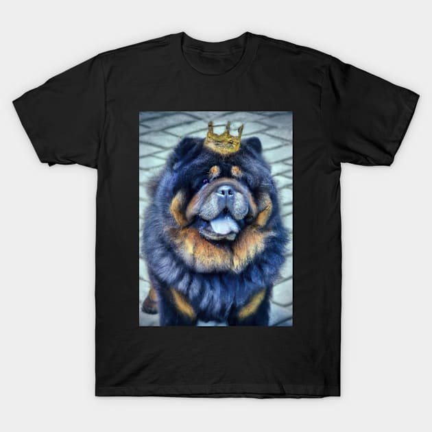 Chow Chow with Crown T-Shirt by maxcode